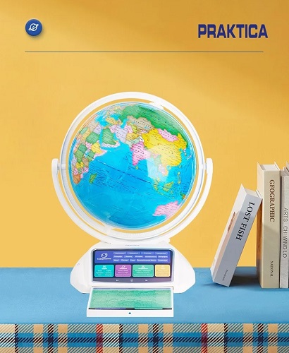 Интерактивный глобус Praktica с беспроводной умной ручкой и звездным небом (26 см)