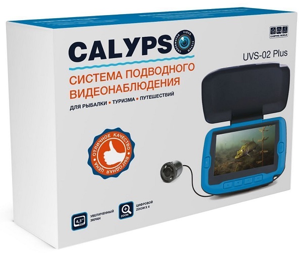 Видеокамера для рыбалки CALYPSO UVS-02 PLUS