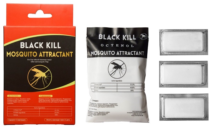 Приманка для комаров и мошки Octenol Black kill 3 шт.