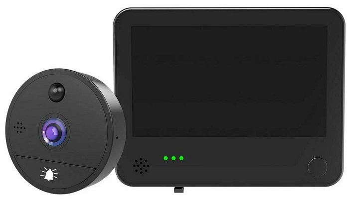 Беспроводной видеоглазок TUYA HDcom DW8-Tuya с записью и датчиком движения