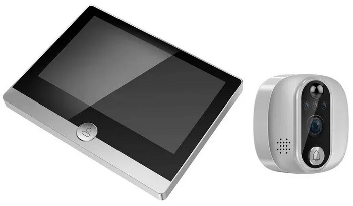 Беспроводной видеоглазок TUYA Wi-Fi iHome SW1-Tuya с записью и датчиком движения